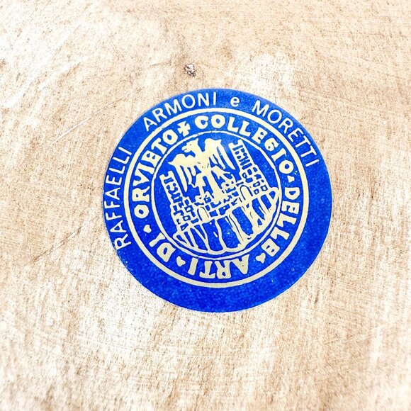 Collegio Delle Arti Di Orvieto Ceramic Wall Plate Hand Painted Hot Air Balloon S - Picture 5 of 5